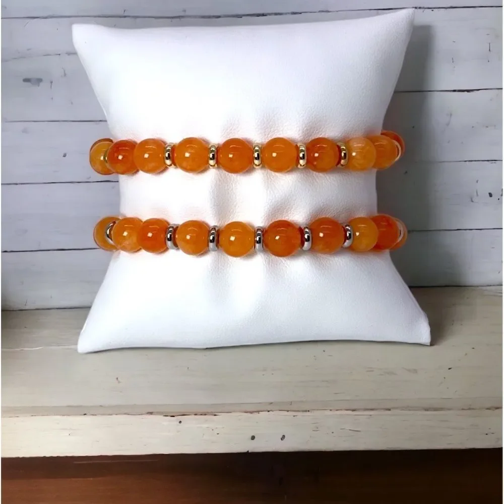 NWT Wool + Pepper Co. Sunstone Beaded Bracelet - Picture 2 of 3